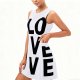 "LOVE" Graphic Sleeveless Dress