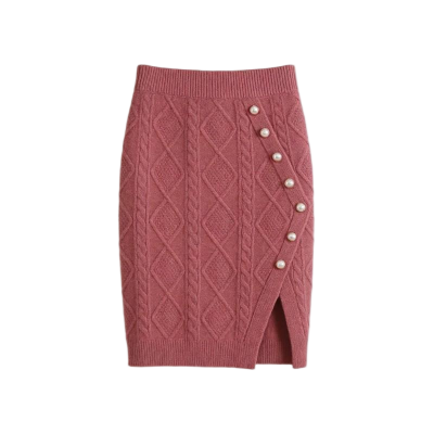 Women's Orange Satin Mini Skirt with Paint-Splatter Print & Chain Accent